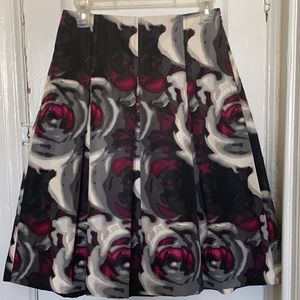 A-Line Floral Skirt